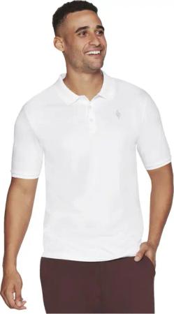 Skechers Apparel Off Duty Polo Shirt Herren T-Shirt M3TO45 100 WHT weiss