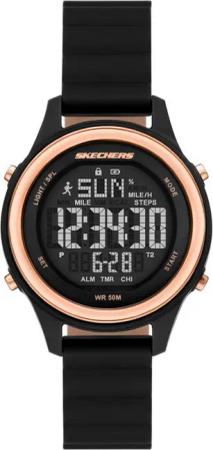 Skechers Chronograph SR6347, Quarzuhr, Armbanduhr, Damenuhr, Silikonarmband, digital, Tag