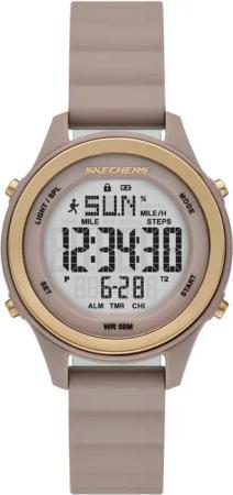 Skechers Chronograph SR6350, Quarzuhr, Armbanduhr, Damenuhr, Silikonarmband, digital, Tag