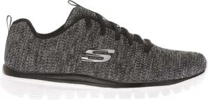 Skechers - Damen Sneaker "Graceful Twisted Fortune" (Schwarz/Weiß)