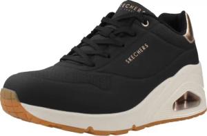 Skechers Damen Street UNO Wedge-Hi Steps Sneakers 177520 BLK Schwarz