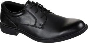 Skechers Dreston Rasmiss Leder Herren schwarze Standard Schnürschuhe