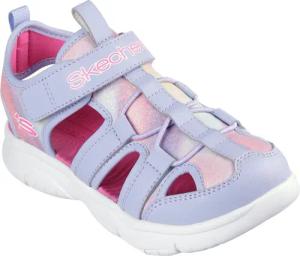 Skechers FLEX SPLASH DAYLIGHT SHIMMER Sandale Klettschuh mit Glitzer, Größenschablone zum Download
