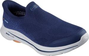 Skechers Go Walk 8 Pelayo Textil Herren Sneaker Navy/Orange