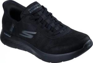 Skechers GO WALK Flex Smooth Motion Textile Herrenschwarze Sneakers