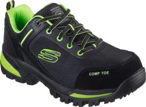 Skechers Herren GATLON - STRIGAX H Arbeitsschuh 200188EC BKLM Schwarz/Grün