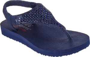 Skechers MEDITATION-ROCKSTAR Sandale, Sommerschuh, Sandalette, Riemchensandale, mit Glitzersteinen