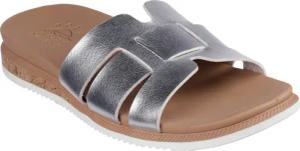 Skechers Pantolette "DESERT KISS LOW-PEAK LOOK", Flats, Sandale mit Fußbett