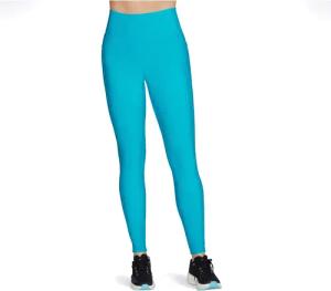 Skechers Performance GOFLEX Rib Nylon Damen Sportleggings in Blau