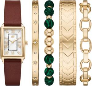 Skechers Quarzuhr SETS SR9131, (Set, 5-tlg., mit 4 Armbändern), Armbanduhr, Damenuhr, Ideal auch als Geschenk, analog