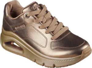 Skechers Sneaker "UNO ICON - LUSTROUS AIR" Keilsneaker, Plateausneaker, Schnürschuh im Metallic Look