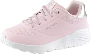 Skechers Sneaker "UNO LITE", Schnür,-Plateausneaker mit Metallic, Größenschablone zum Download