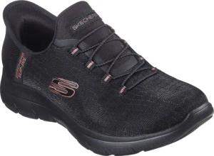 Skechers SUMMITS-CLASSY NIGHT Slip-On Sneaker Slipper, Freizeitschuh mit komfortabler Heel Pillow Funktion