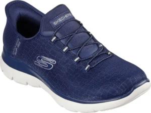 Skechers SUMMITS-CLASSY NIGHT Slip-On Sneaker Slipper, Freizeitschuh mit komfortabler Heel Pillow Funktion