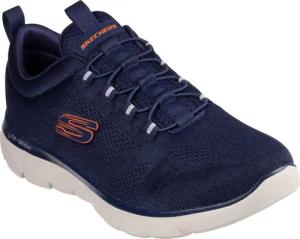 Skechers SUMMITS Slip-On Sneaker Freizeitschuh, Slipper, Komfortschuh mit elastischer Bungee-Schnürung