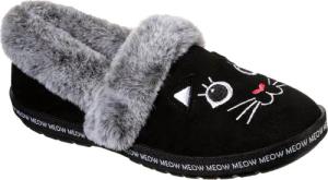 Skechers TOO COZY MEOW PAJAMAS Pantoffel Hausschuh mit gesticktem Katzengesicht