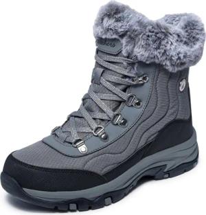 Skechers TREGO-STORMIE Winterboots Snowboots, Schnürstiefel mit rutschhemmender Laufsohle