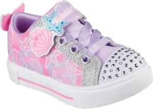 Skechers TWINKLE SPARKS LIGHTS Lauflernschuh Sneaker,Blink,-Klettschuh mit Glitzer, Größenschablone zum Download