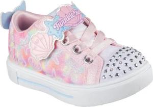 Skechers TWINKLE SPARKS LIGHTS Lauflernschuh Sneaker,Blink,-Klettschuh mit Glitzer, Größenschablone zum Download