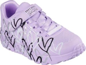 Skechers UNO LITE - LOVE LEVITATE Sneaker Schnürschuh mit bedruckter Sohle, Größenschablone zum Download