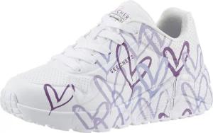 Skechers UNO LITE - SPREAD THE WORLD Sneaker, Schnürschuh mit süßem herzchen Print, Größenschablone zum Download