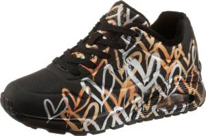 Skechers UNO - METALLIC LOVE Sneaker Freizeitschuh, Halbschuh, Schnürschuh mit trendigen Metallic-Print
