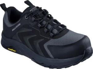 Skechers Workwear Speed-Flex Trekker Nylon Herren Schwarze Sicherheits-Sneaker