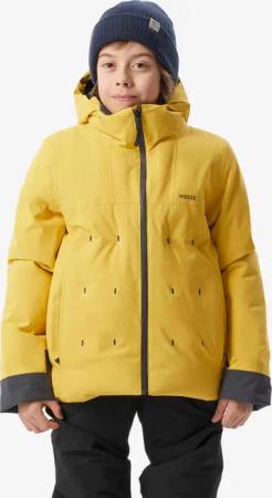 Skijacke Jungen 6 – 14 Jahre warm wasserdicht - 500 warm gelb