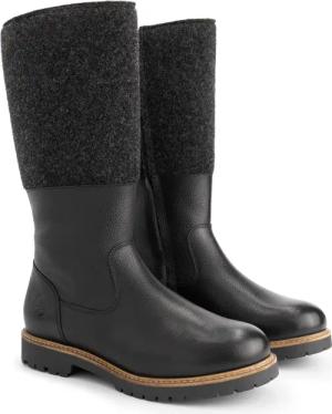 Skive Damen - Hohe Stiefel - Wolle/Filz - Schwarz