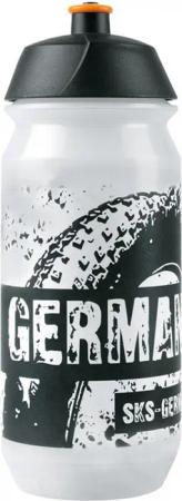 SKS Trinkflasche Small 500ml, transparent mit SKS Reifenmotiv