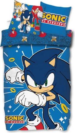 SkyBrands Bettwäsche Sonic the Hedgehog - Wende-Bettwäsche-Set, 135x200 & 80x80, Baumwolle, 100% Baumwolle