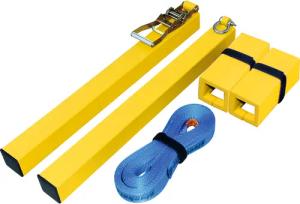 Slackline-Set Halle, mit Pfosten Pfosten ø 82,5 mm Slackline Unisex