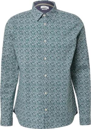 Slim Fit: Baumwollhemd mit All-over-Print