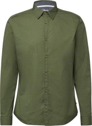 Slim Fit: Gemustertes Hemd mit Kentkragen