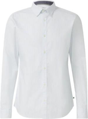 Slim Fit: Gemustertes Hemd mit Kentkragen