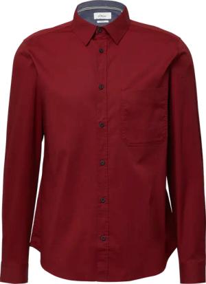 Slim Fit: Gemustertes Hemd mit Kentkragen