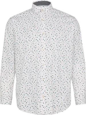 Slim Fit: Gemustertes Popeline-Hemd mit Kentkragen