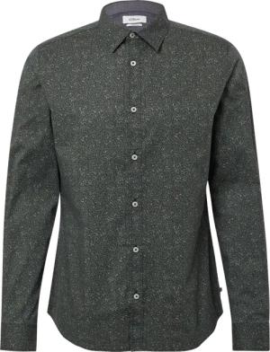 Slim Fit: Hemd aus Baumwollstretch mit All-over-Print