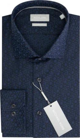 Slim-Fit-Hemd Michael Kors Jacquard