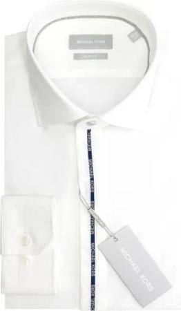 Slim-Fit-Hemd Michael Kors Logo Tape