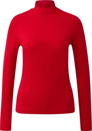 Slim Fit Jerseyshirt mit Stehkragen