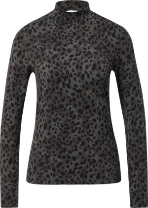 Slim Fit Jerseyshirt mit Stehkragen