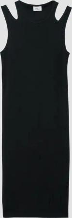 Slim-Fit-Kleid aus Rippware mit Cut-outs