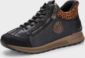Slip-In-Sneaker mit Animal Print - schwarz - Gr. 42 von Goldner Fashion