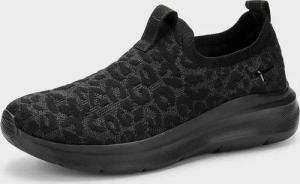 Slip-on-Sneaker mit schimmerndem Lurex - schwarz - Gr. 39 von Goldner Fashion