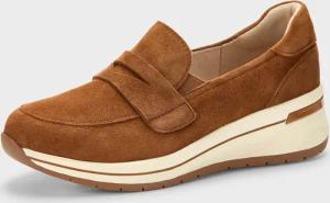 Slipper aus echtem Wildleder - cognac - Gr. 36 von Goldner Fashion