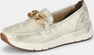 Slipper mit modischer Verzierung - beige / metallic - Gr. 41 von Goldner Fashion