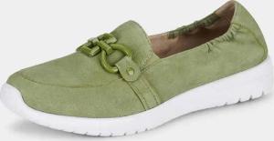 Slipper mit modischer Verzierung - grün - Gr. 39 von Goldner Fashion