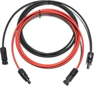 smartEC Solarkabel Verlängerungskabel 4 - 6mm² mit Stecker 2x 3m 4mm² Solarkabel, Außenduchmesser: 5,2mm (300 cm), Kabeltyp H1Z272-K IP68 Verlängerungskabel 1-30 Meter