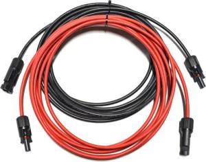 smartEC Solarkabel Verlängerungskabel 4 - 6mm² mit Stecker 2x 5m 4mm² Solarkabel, Außenduchmesser: 5,2mm (500 cm), Kabeltyp H1Z272-K IP68 Verlängerungskabel 1-30 Meter